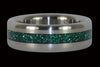 Green Titanium Ring - Hawaii Titanium Rings
 - 1