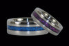 Blue Metallic Titanium Rings - Hawaii Titanium Rings
 - 2