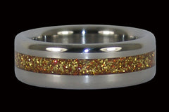 Gold Metal Titanium Ring - Hawaii Titanium Rings
 - 1