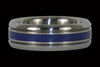 Blue Azurite Titanium Ring Band - Hawaii Titanium Rings
 - 1
