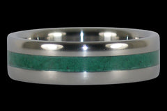 Malachite Titanium Ring Band - Hawaii Titanium Rings

