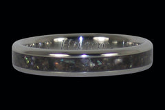 Black Pearl Stack Ring - Hawaii Titanium Rings
 - 1