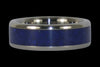 Something Blue Lapis Titanium Ring Set - Hawaii Titanium Rings
 - 3