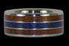 Big Kahuna Titanium Ring with Lapis - Hawaii Titanium Rings
 - 1