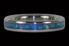 Blue Australian Titanium Ring Set - Hawaii Titanium Rings
 - 3