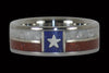 Texas State Flag Titanium Rings - Hawaii Titanium Rings
