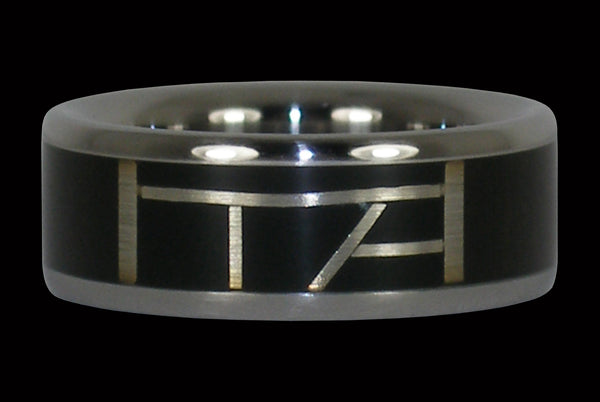 Black Matrix Titanium Ring