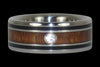 Dark Koa and Black Jet Ring - Hawaii Titanium Rings
 - 2