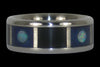 Titanium Ring with Opal Cabochons - Hawaii Titanium Rings
 - 2