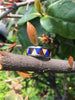 Koa and Mango Wood with Lapis Tribal Hawaii Titanium Ring®