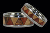 Tribal Titanium Ring Set - Hawaii Titanium Rings
 - 1