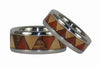 Tribal Titanium Ring Set - Hawaii Titanium Rings
 - 4