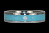 Sleeping Beauty Turquiose Titanium Ring - Hawaii Titanium Rings
 - 3