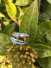 Diamond Titanium Wedding Bands with Mango Wood and Turquoise From Hawaii Titanium Rings®