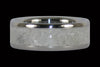 White Pearl Titanium Ring - Hawaii Titanium Rings
 - 4