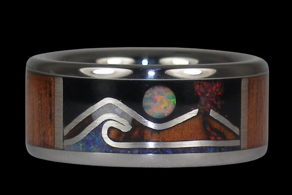 Volcano Island Ring | Hawaii Titanium Rings®