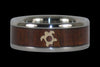 Gold Turtle Koa Wood Titanium Ring - Hawaii Titanium Rings
 - 1