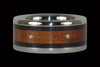 Koa and Blackwood Titanium Wedding Rings - Hawaii Titanium Rings
 - 2