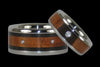 Diamond Wood Titanium Wedding Band - Hawaii Titanium Rings
 - 3
