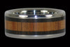 Titanium Ring Set with Hawaiian Koa Wood and Black Wood Inlays - Hawaii Titanium Rings
 - 6