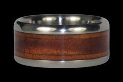 Titanium Ring Band with Koa Wood Inlays - Hawaii Titanium Rings
