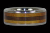 Tulip and Osage Wood Titanium Ring - Hawaii Titanium Rings
 - 2