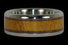 Wood Inlay Titanium Ring Set - Hawaii Titanium Rings
 - 3