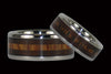 Milo Wood and Coconut Palm Titanium Ring - Hawaii Titanium Rings
 - 2