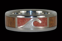 Ocean Wave Ring for Surfer Men and Women - Hawaii Titanium Rings
