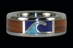 Ocean Titanium Rings for West Coast Surfers - Hawaii Titanium Rings
