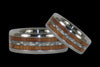 White Carbon Fiber Titanium Ring with Hawaiian Fire Koa Wood - Hawaii Titanium Rings
 - 2