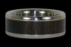 Wenge Titanium Ring Band - Hawaii Titanium Rings
 - 1