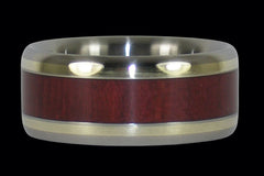 Purple Heart and Green Gold Ring - Hawaii Titanium Rings
