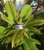 Surfs Up White Carbon Fiber Wedding Band