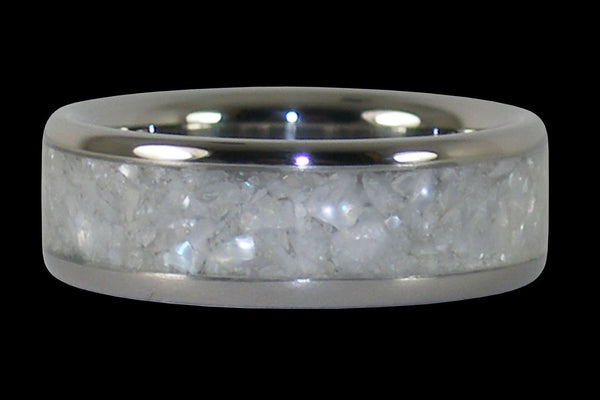 White Pearl Hawaii Titanium Ring®