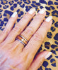 Diamond and Wood Titanium Wedding Ring Set - Hawaii Titanium Rings
 - 7