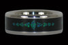 Custom Green Opal and Blackwood Titanium Ring - Hawaii Titanium Rings

