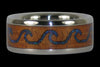 Blue Opal Wave Ring for Surfers - Hawaii Titanium Rings

