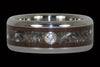 Black Pearl and Koa Diamond Rings - Hawaii Titanium Rings
 - 3