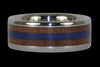 Walnut and Lapis Titanium Ring - Hawaii Titanium Rings
