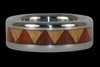Tribal Titanium Ring Set - Hawaii Titanium Rings
 - 2