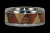 Tribal Titanium Ring Set - Hawaii Titanium Rings
 - 3