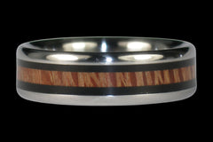 Wood Inlay Titanium Ring for Men and Women - Hawaii Titanium Rings
