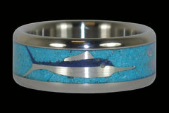 Marlin Titanium Ring - Hawaii Titanium Rings
 - 1