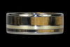 Exotic Wood and Gold Titanium Ring - Hawaii Titanium Rings
 - 2