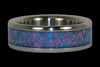 Blue Marine Opal Titanium Ring - Hawaii Titanium Rings
 - 2