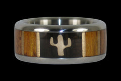 Cactus Titanium Ring for Men and Women - Hawaii Titanium Rings
 - 1