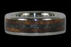 Black Carbon Fiber and Koa Titanium Ring - Hawaii Titanium Rings
 - 1
