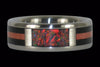 Red Lab Opal Titanium Ring Band - Hawaii Titanium Rings
