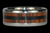 Wooden Titanium Ring for Men and Women - Hawaii Titanium Rings
 - 2